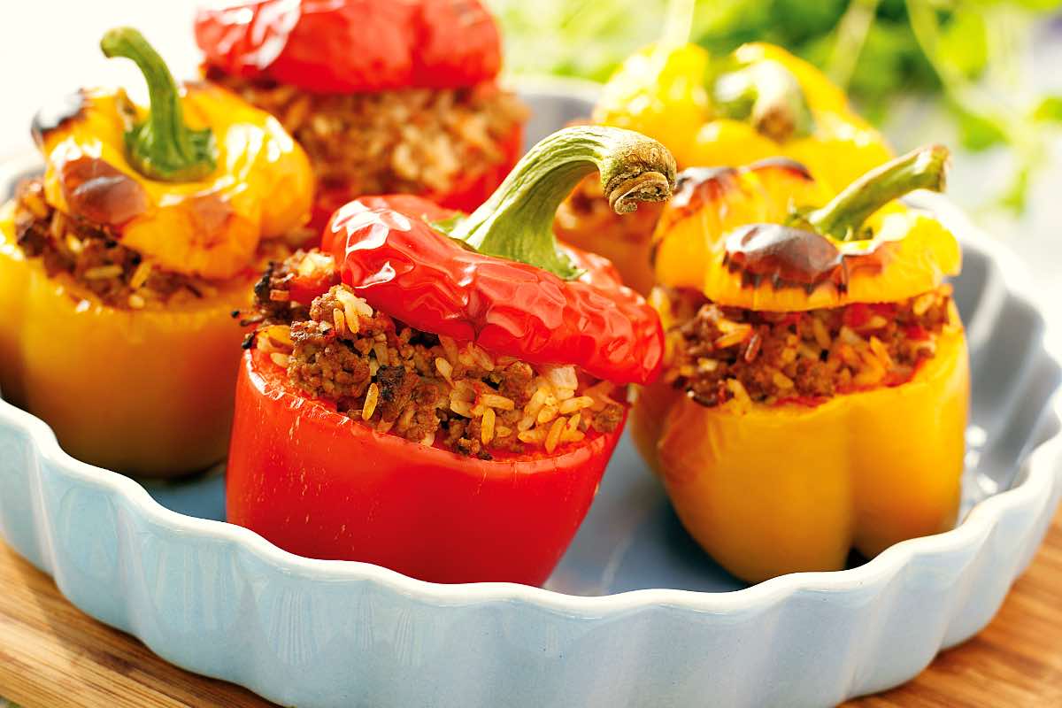 Gefüllte Paprika, einfaches Rezept