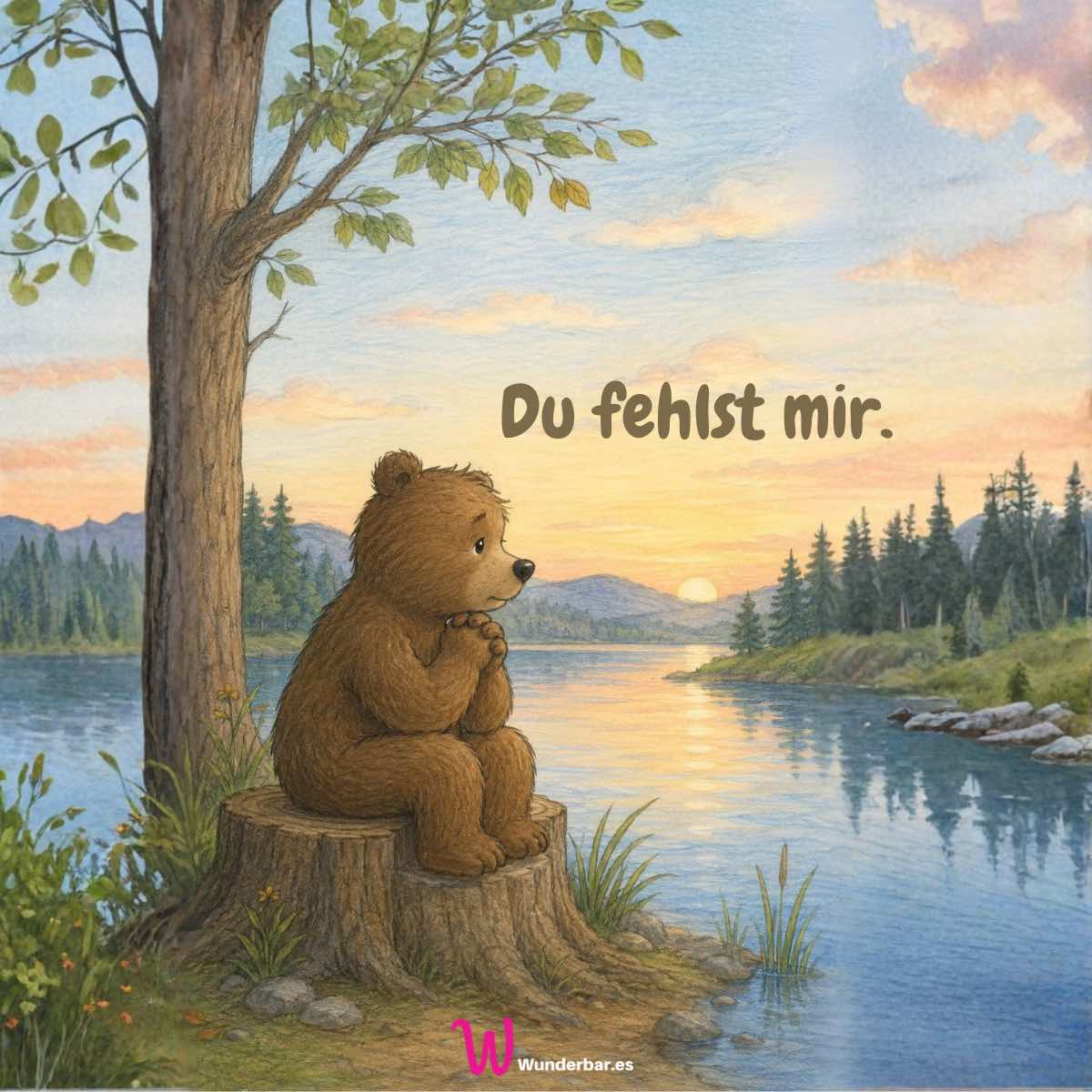 Ich vermisse dich Grüße