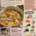 Einfaches Rezept für klassische Hühnersuppe nach Omas Rezept mit Suppenhuhn und Gemüse.