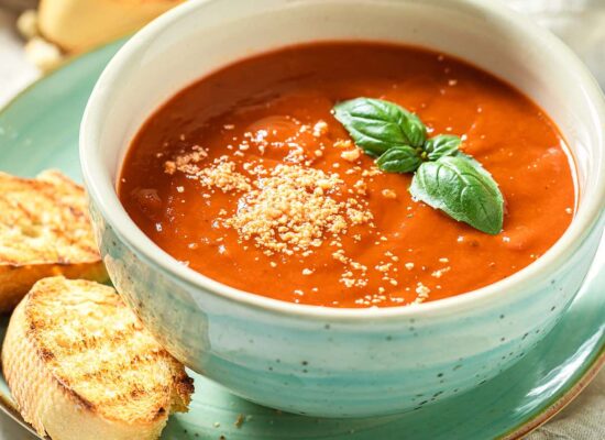 Selbst gemachte Tomatensuppe